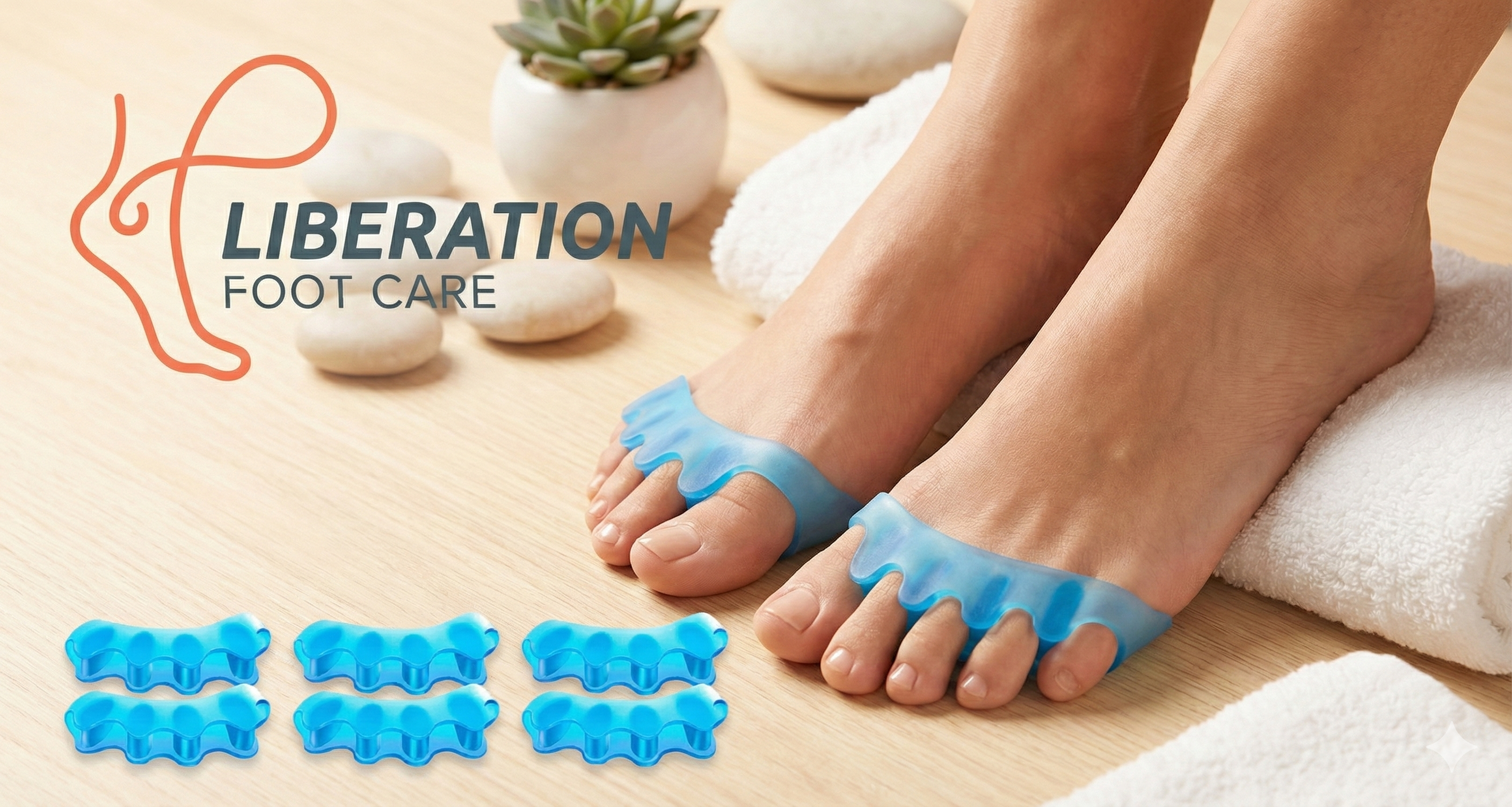 Liberation Medical-Grade Silicone Spacers for All-Day Bunion Relief & Alignment Maintenance